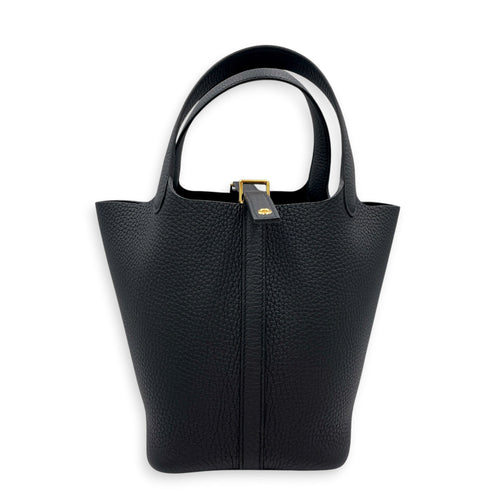 Picotin 18 Black in Clemence Gold hardware CL2604-21002 1
