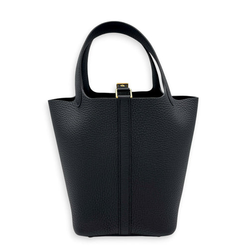 Picotin 18 Black in Clemence Gold hardware CL2604-21002 2