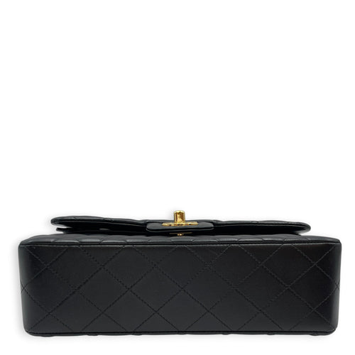 Small Classic Black Shoulder Bag in Lambskin Gold hardware