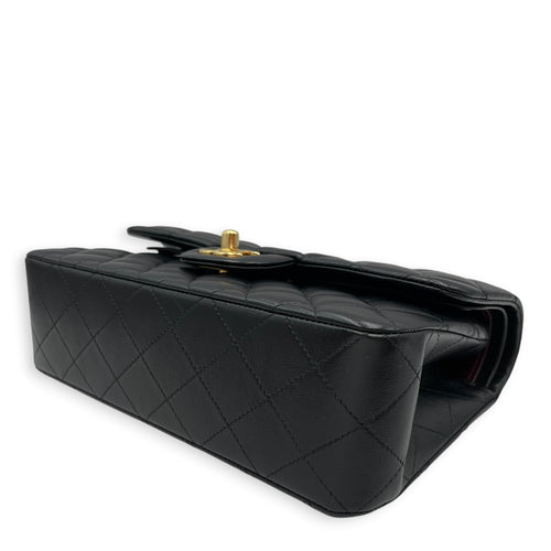 Small Classic Black Shoulder Bag in Lambskin Gold hardware