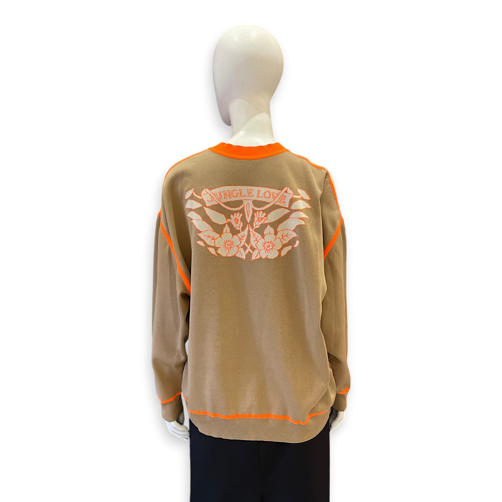Jungle Love Fluo Twillaine Printed Sweater 38 Beige Ready-To-Wear CL2604-21022 2