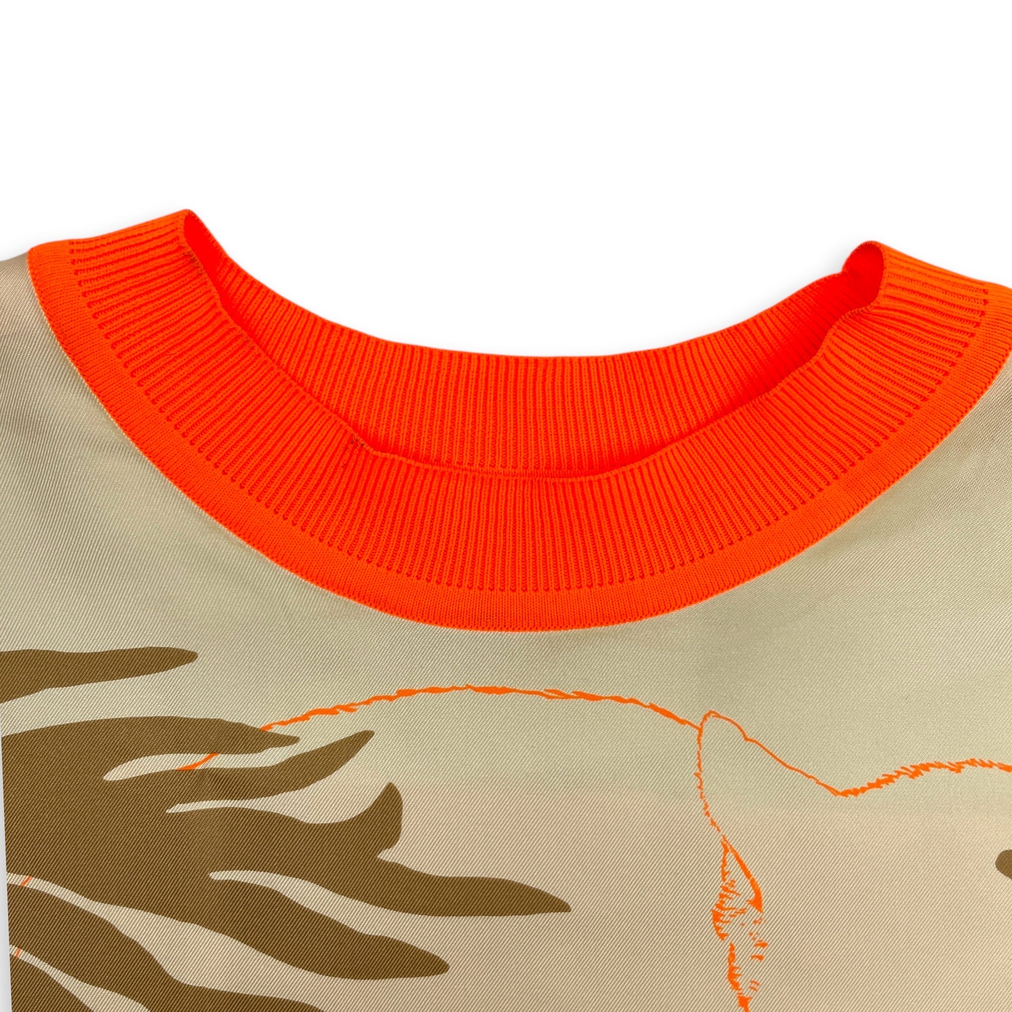 Jungle Love Fluo Twillaine Printed Sweater 38 Beige Ready-To-Wear CL2604-21022 3