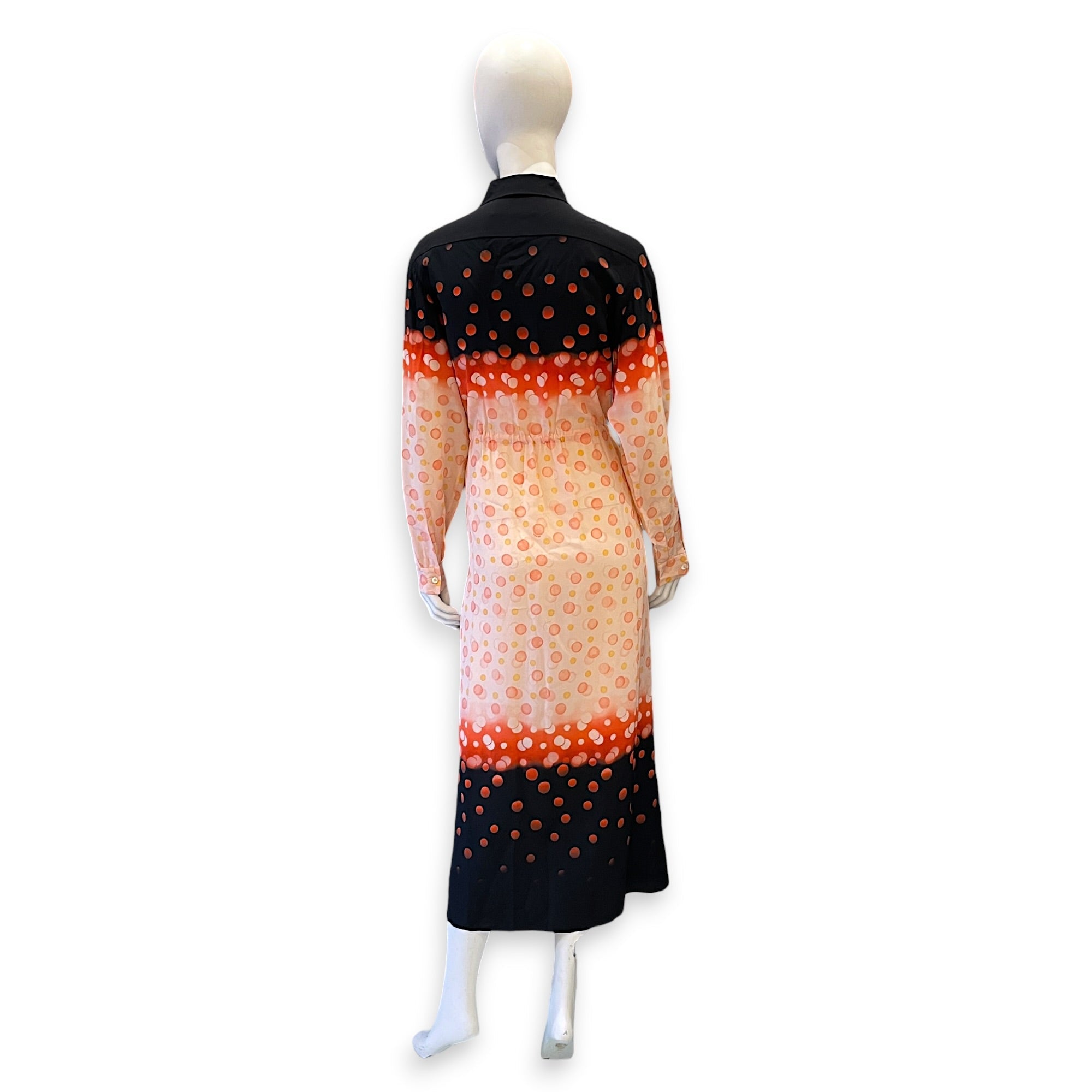 Maxi Dress 40 Orange Ready-To-Wear in Silk CL2604-21029 2