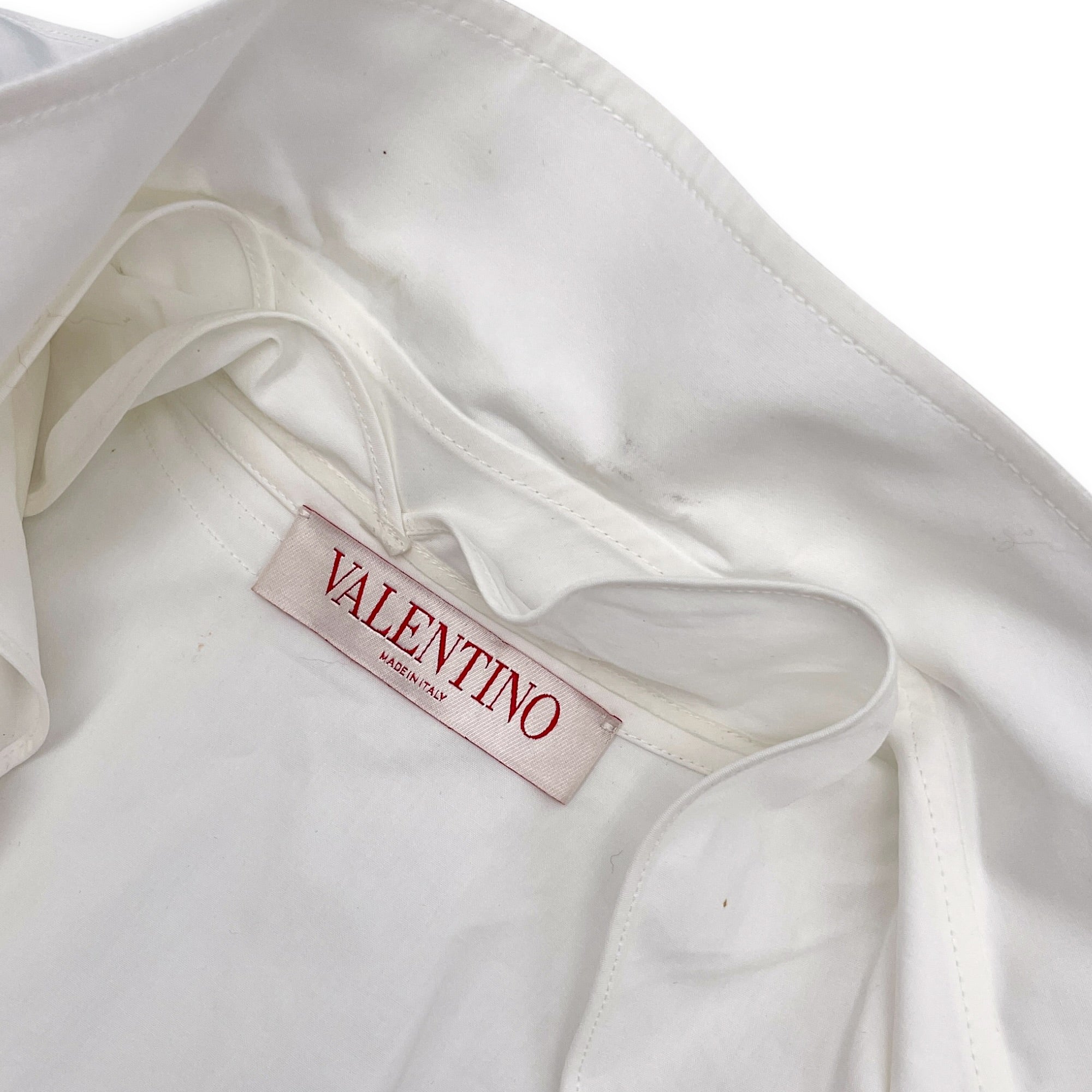 Rose Detail Shirt Size 38 White Ready-To-Wear in Cotton CL2604-21031 5