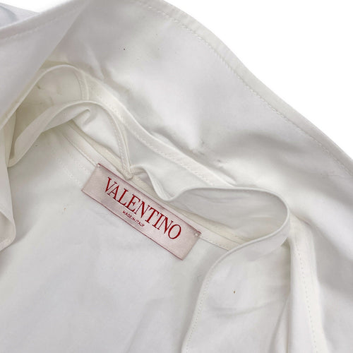 Rose Detail Shirt Size 38 White Ready-To-Wear in Cotton CL2604-21031 5