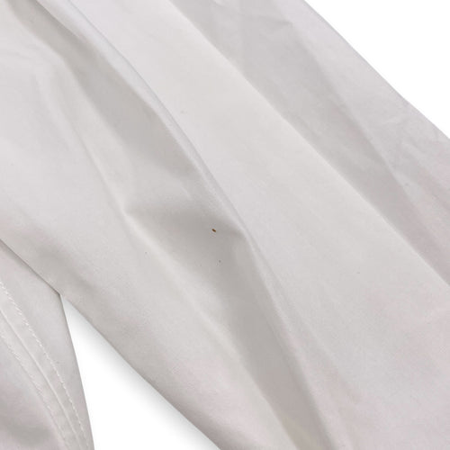 Rose Detail Shirt Size 38 White Ready-To-Wear in Cotton