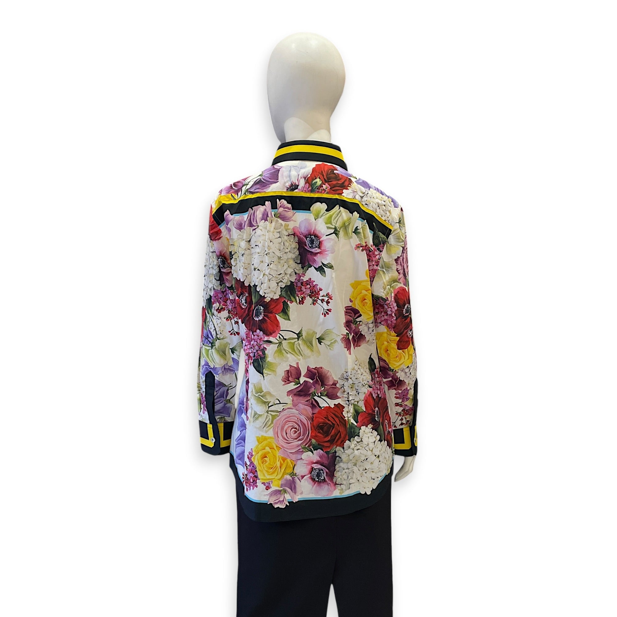 Floral Printed Blouse 42 Multi-colour Ready-To-Wear in Cotton CL2604-21038 2