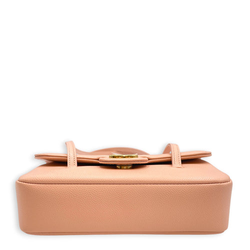 Mini Preppy Coco Pink Shoulder Bag in Calfskin Gold hardware