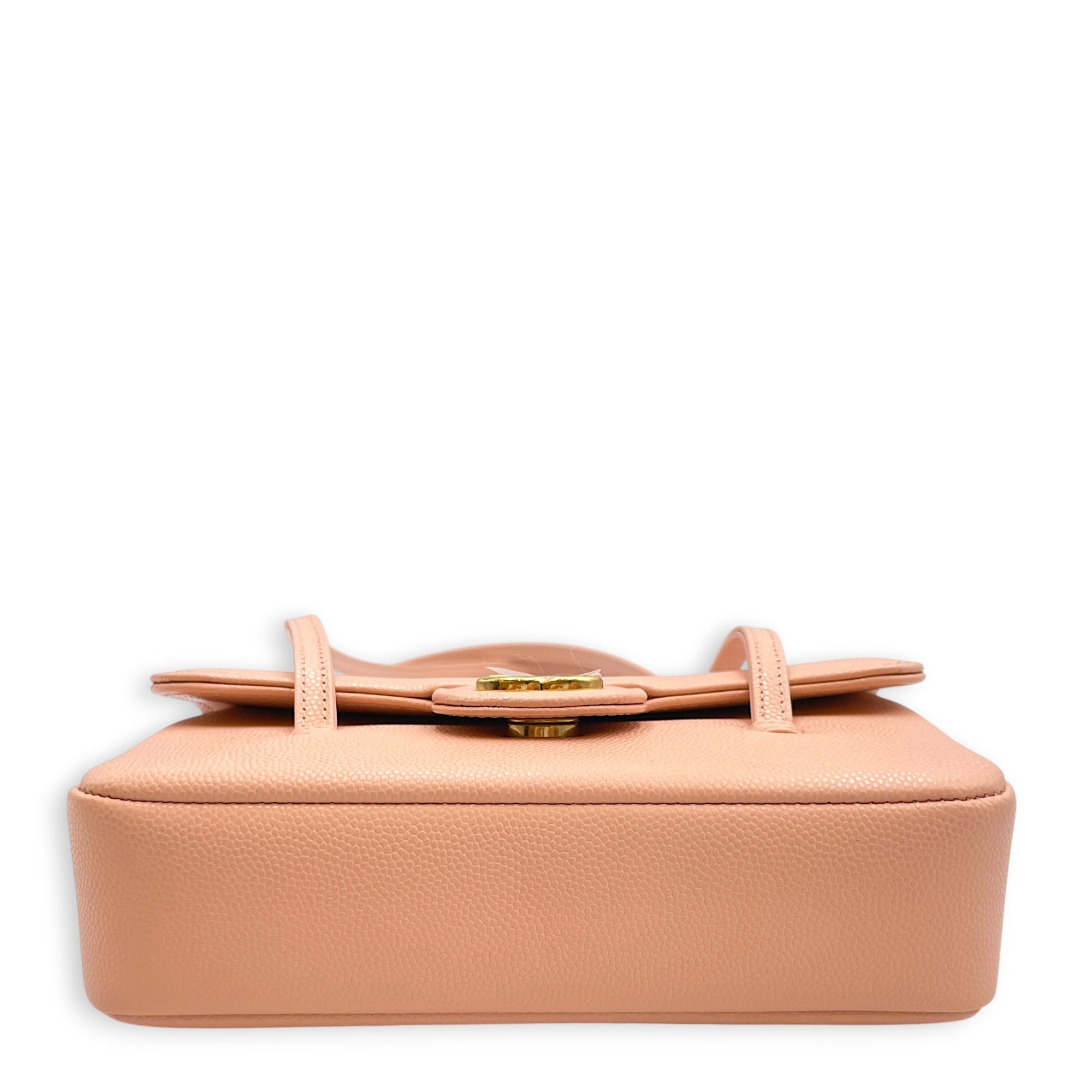 Preppy Coco Mini Pink Shoulder Bag in Calfskin Gold hardware CL2604-21046 5