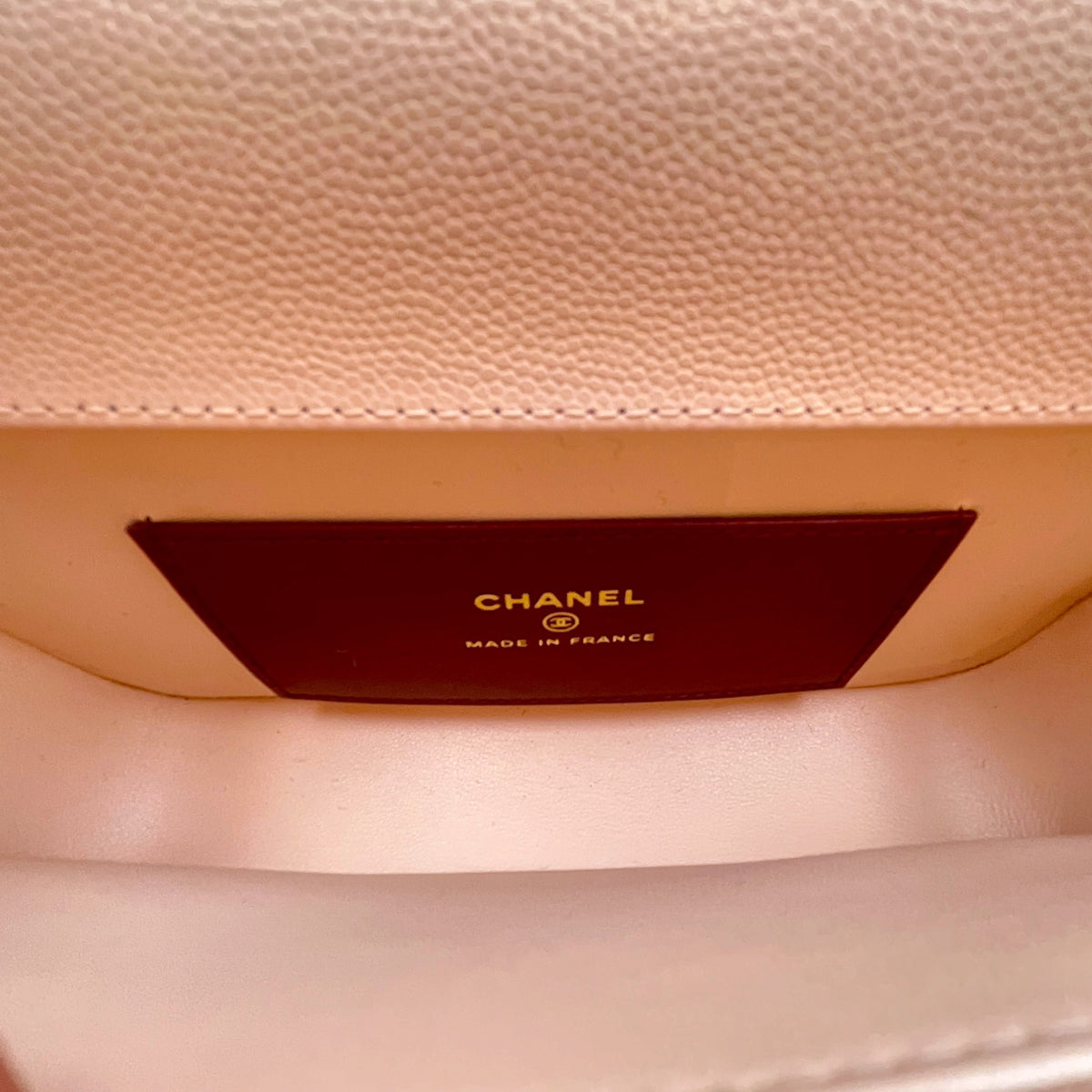Mini Preppy Coco Pink Shoulder Bag in Calfskin Gold hardware