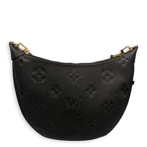 Loop Hobo Medium Black Shoulder Bag in Empreinte Leather Gold hardware CL2604-21050 2