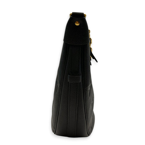 Loop Hobo Medium Black Shoulder Bag in Empreinte Leather Gold hardware CL2604-21050 3
