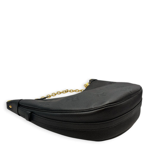 Loop Hobo Medium Black Shoulder Bag in Empreinte Leather Gold hardware CL2604-21050 7