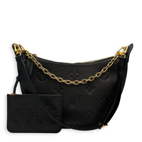 Loop Hobo Medium Black Shoulder Bag in Empreinte Leather Gold hardware CL2604-21050 9