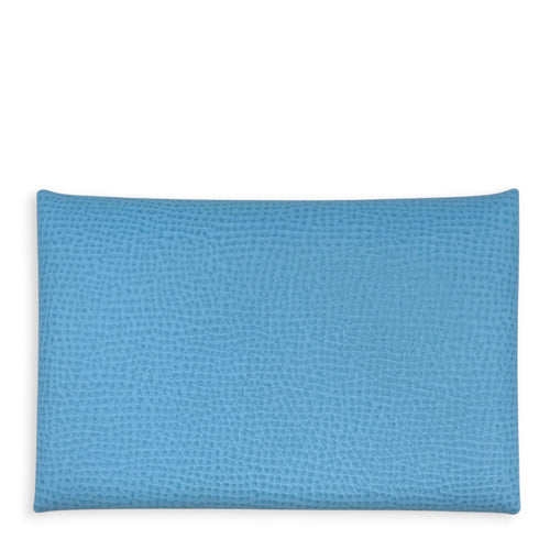 Calvi Celeste Card Holder in Epsom