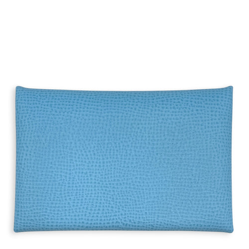 Calvi Celeste Card Holder in Epsom