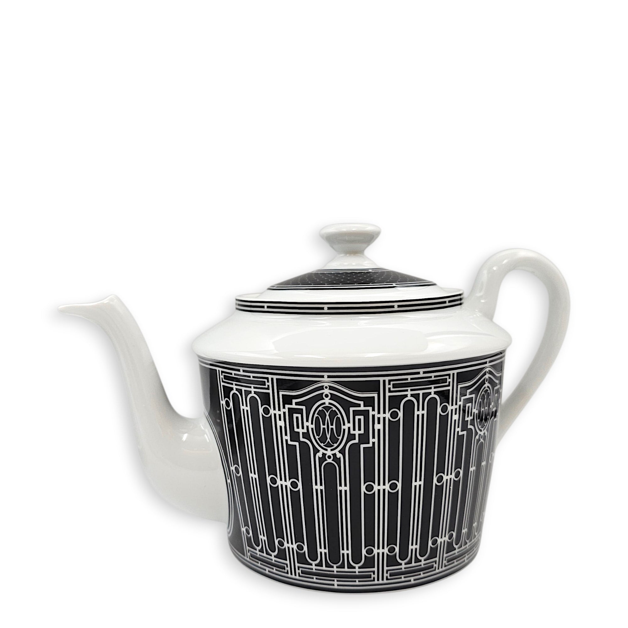 H Deco Tea Set Black/White Tableware CL2604-21059 2