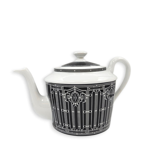 H Deco Tea Set Black/White Tableware CL2604-21059 2
