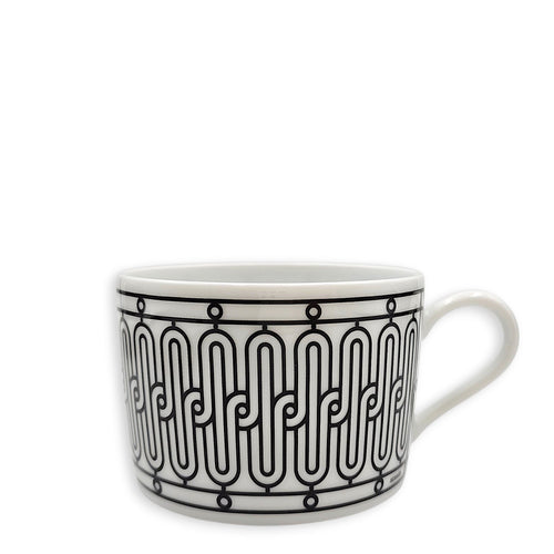 H Deco Tea Set Black/White Tableware CL2604-21059 5