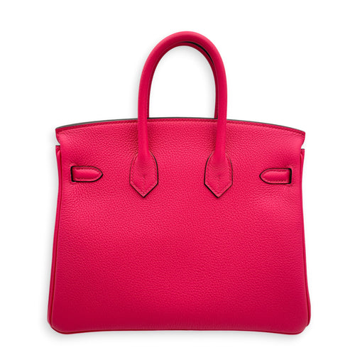 Birkin 25 Rose Mexico in Togo Palladium hardware