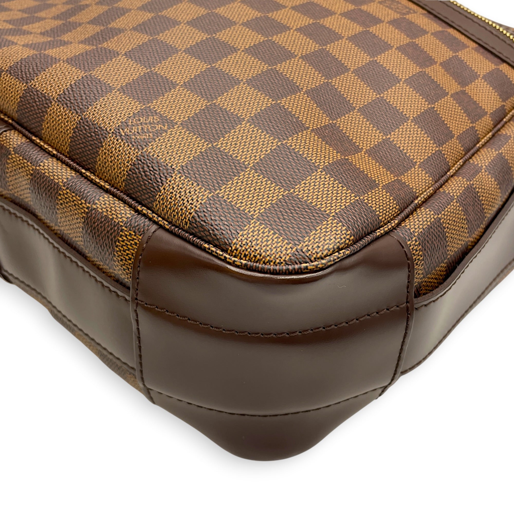 Damier Ebene Bastille Brown Messenger Gold hardware