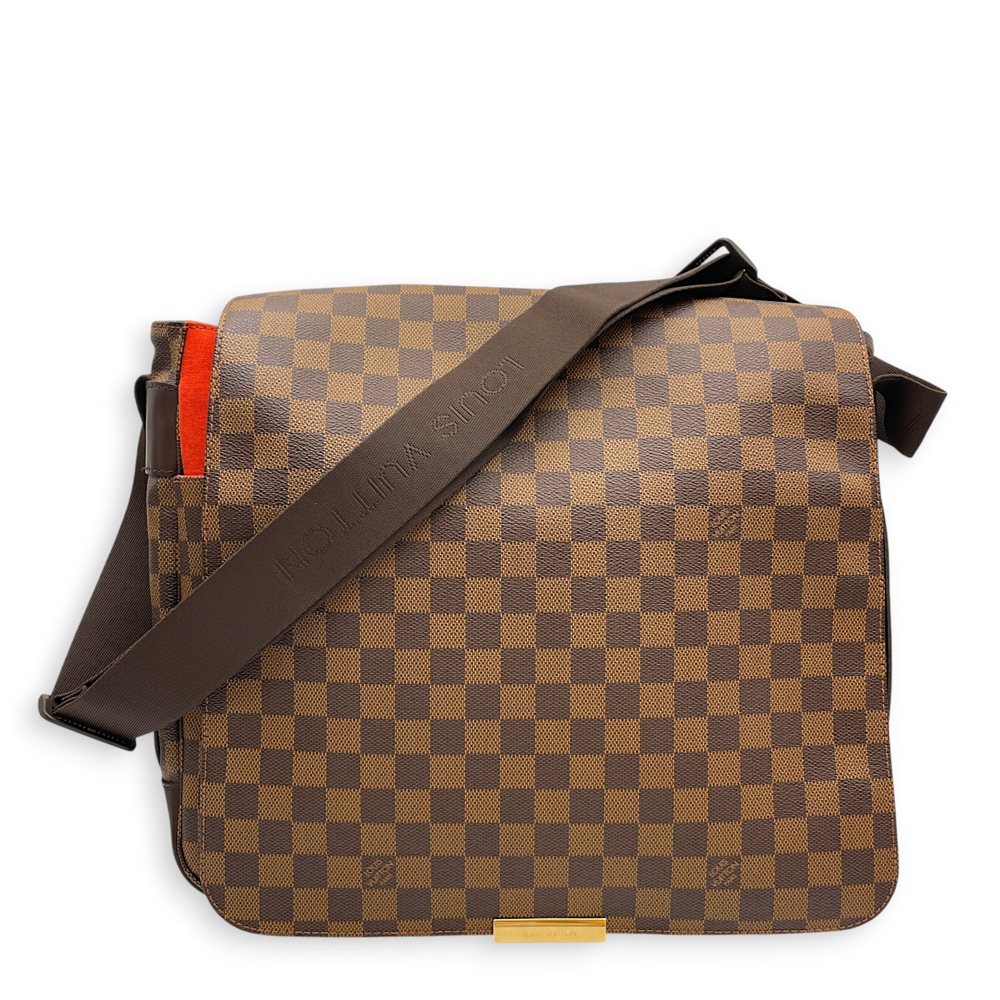 Damier Ebene Bastille Brown Messenger Gold hardware