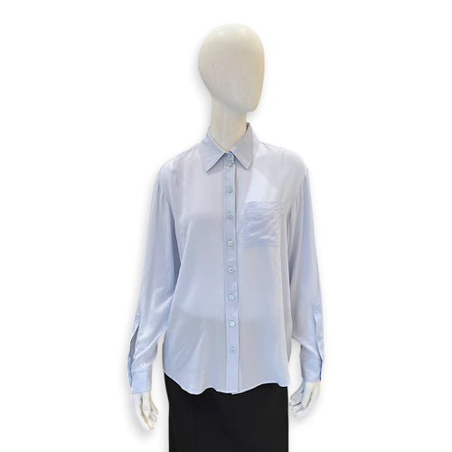 Long-sleeved Shirt 36 Blue Ready-To-Wear in Silk