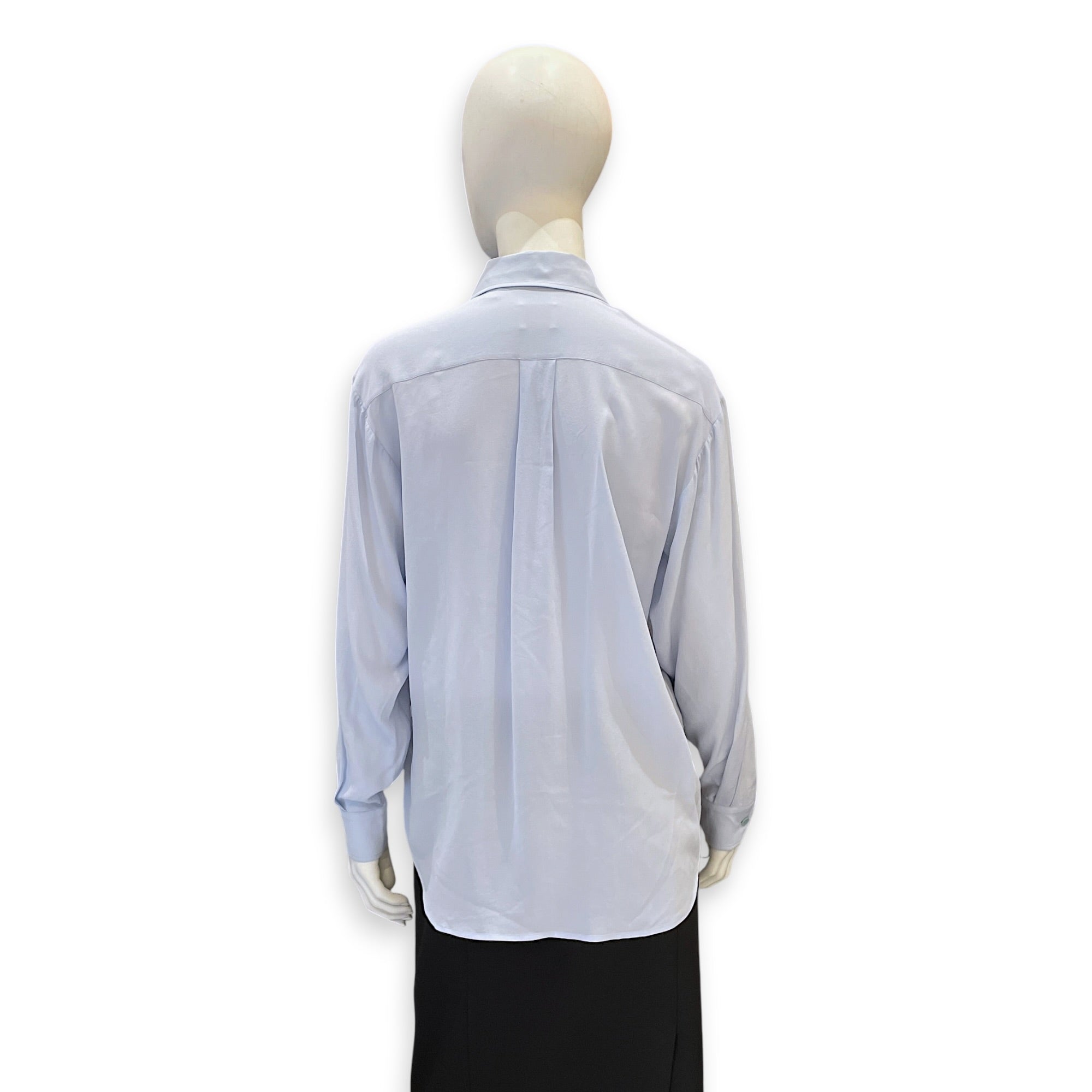 Long-sleeved Shirt 36 Blue Ready-To-Wear in Silk