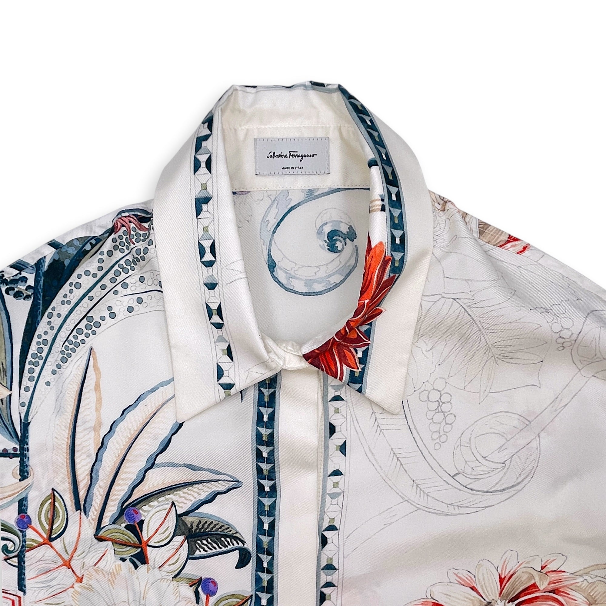 Floral Print Long Sleeved Shirt 42 Multi-colour Ready-To-Wear in Silk