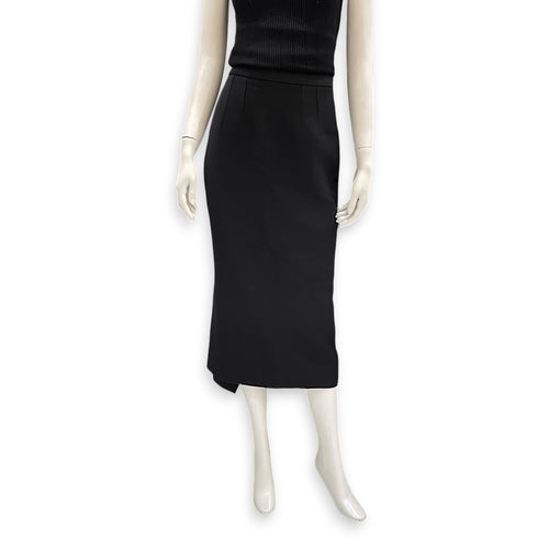 Long Pencil Skirt 38 Black Ready-To-Wear in Wool