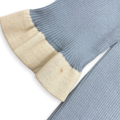 Bell Shaped Sleeved Top S Blue Ready-To-Wear in Wool CL2604-21080 5