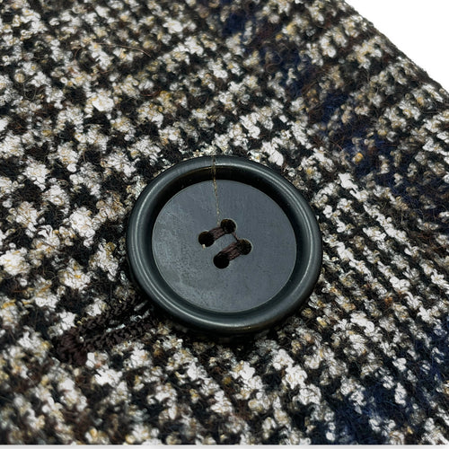 Plaid Skirt with Button Detailing 38 Brown Ready-To-Wear in Alpaca