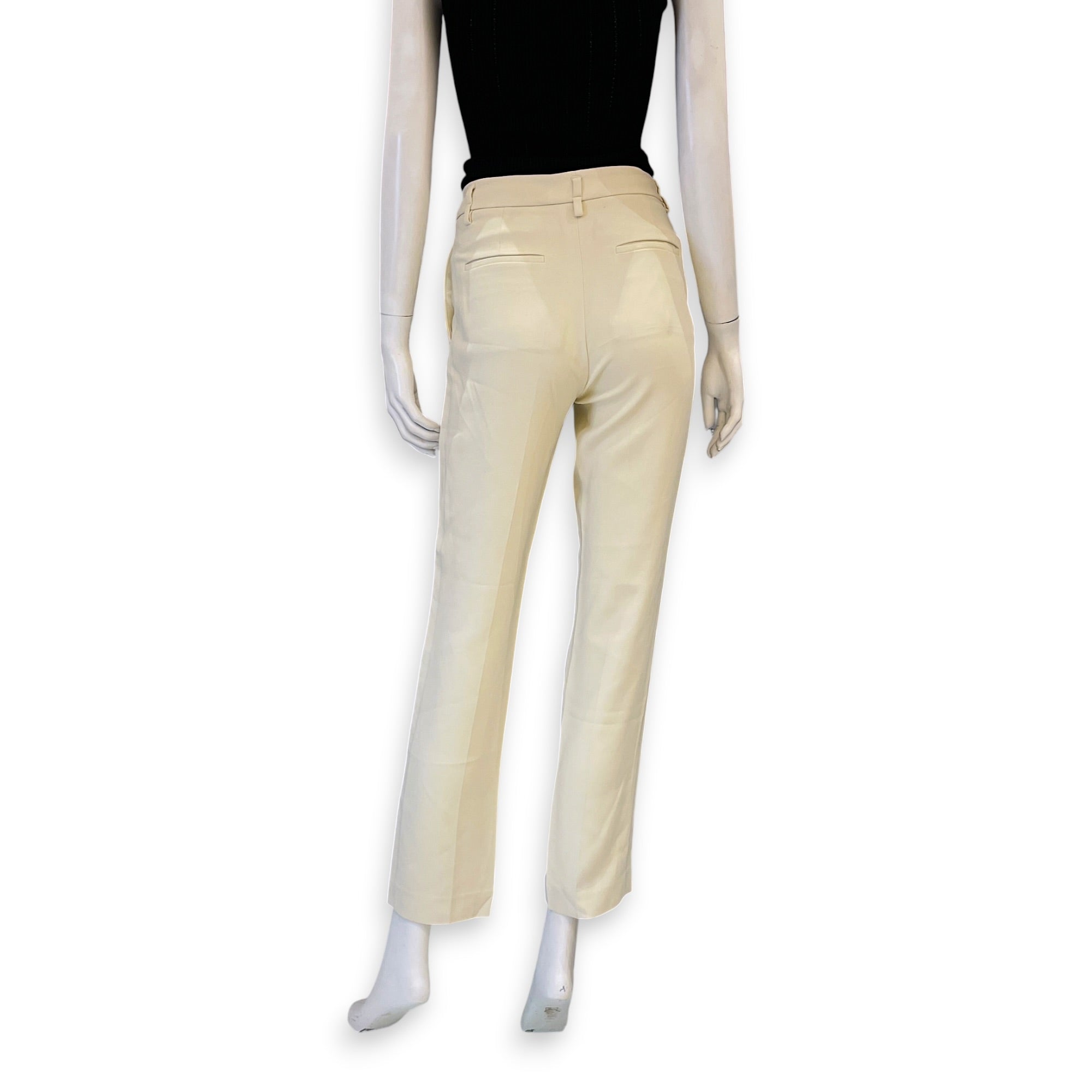 Slim Cut Pants Size 38 Beige Ready-To-Wear in Viscose