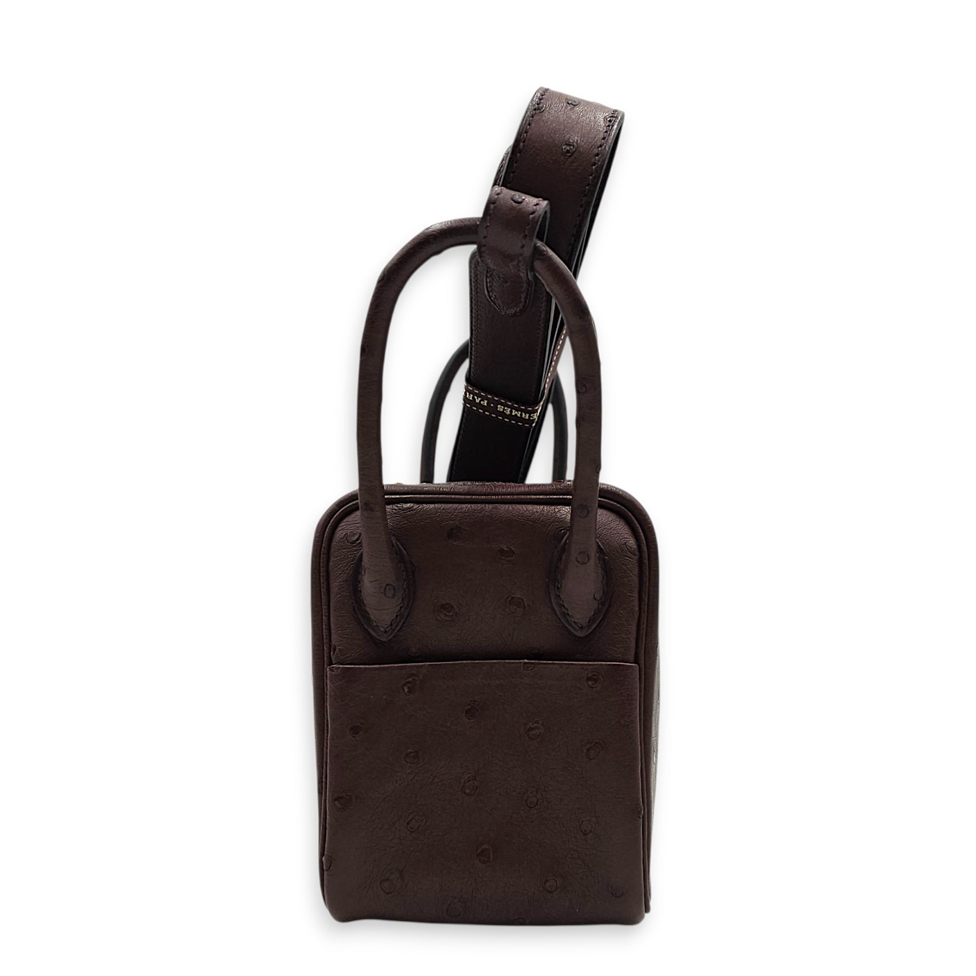 Lindy Mini Rouge Sellier in Ostrich Gold hardware CL2604-21089 4