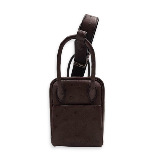 Lindy Mini Rouge Sellier in Ostrich Gold hardware CL2604-21089 4