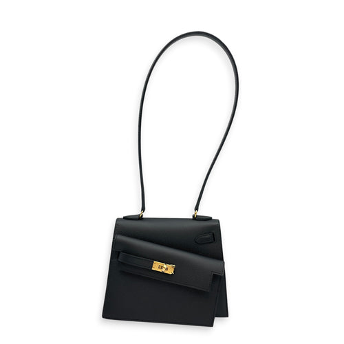 Sellier Kelly Desordre 20 Black in Epsom Gold hardware