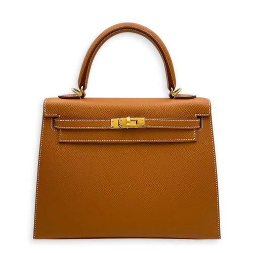Sellier Kelly 25 Gold in Epsom Gold hardware CL2604-21094 1