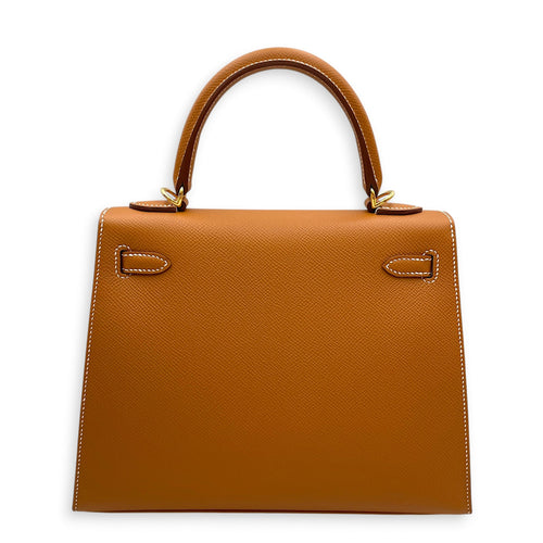 Sellier Kelly 25 Gold in Epsom Gold hardware CL2604-21094 2