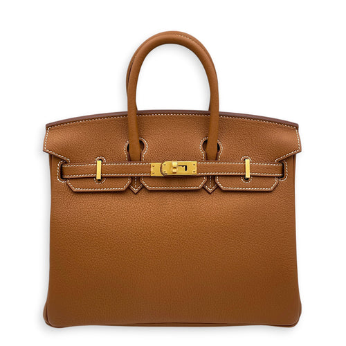 Birkin 25 Gold in Togo Gold hardware