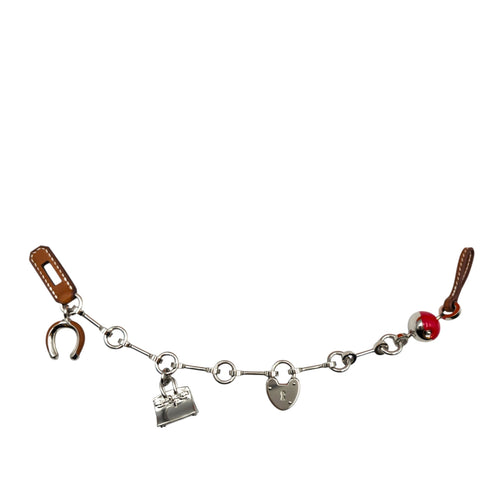 Bijou de Sac charm Fauve/Rouge de coeur Bag Accessory in Barenia Palladium hardware CL2604-21100 1