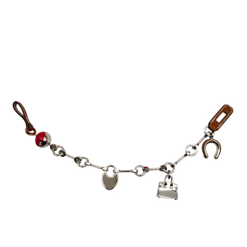 Bijou de Sac charm Fauve/Rouge de coeur Bag Accessory in Barenia Palladium hardware CL2604-21100 2