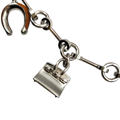Bijou de Sac charm Fauve/Rouge de coeur Bag Accessory in Barenia Palladium hardware CL2604-21100 3