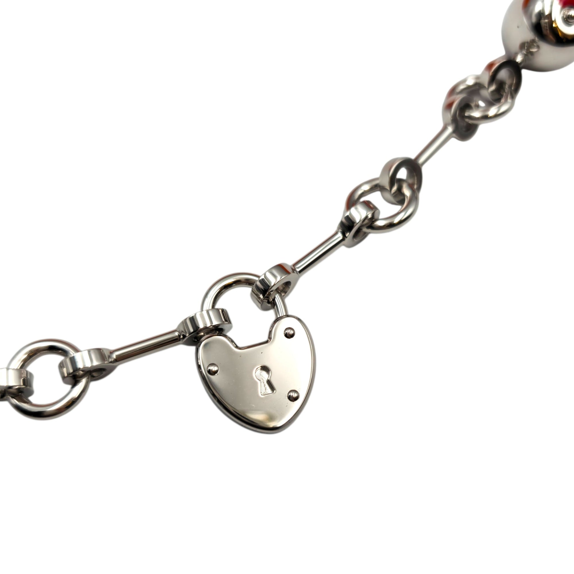 Bijou de Sac charm Fauve/Rouge de coeur Bag Accessory in Barenia Palladium hardware CL2604-21100 4