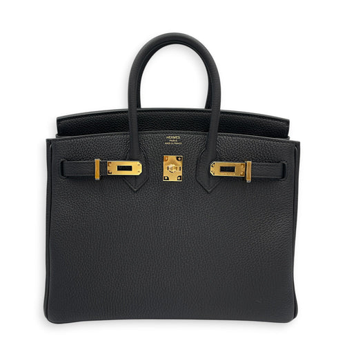Birkin 25 Black in Togo Gold hardware CL2604-21101 1