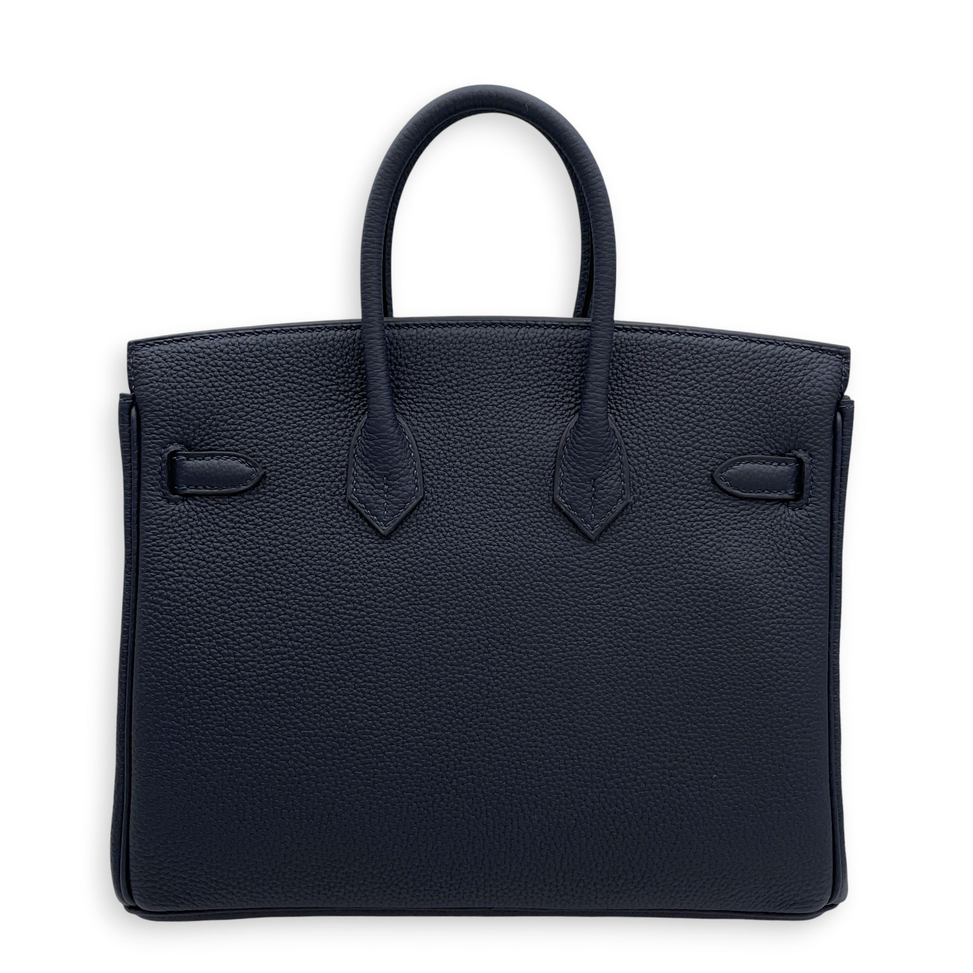 Birkin 25 Blue Nuit in Togo Palladium hardware