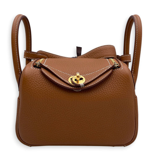 Lindy II Mini Gold in Clemence Gold hardware