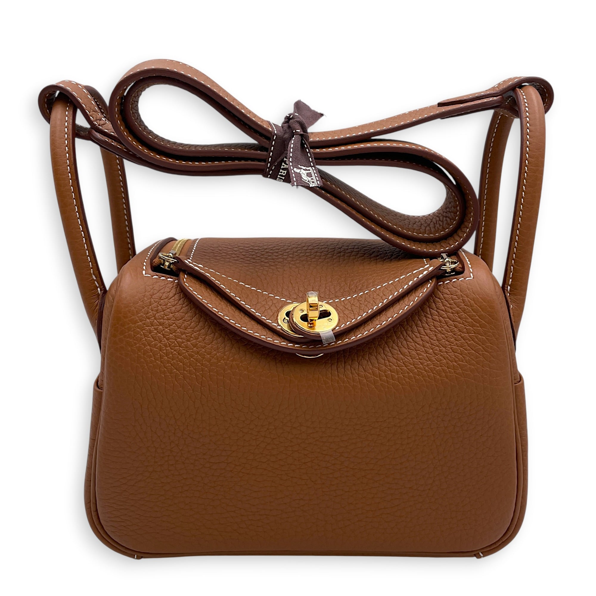 Lindy II Mini Gold in Clemence Gold hardware