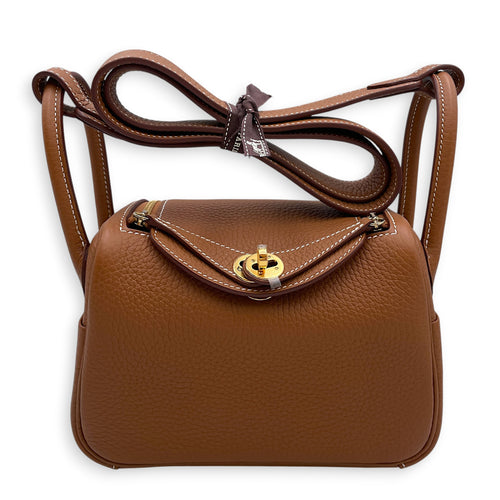 Lindy II Mini Gold in Clemence Gold hardware