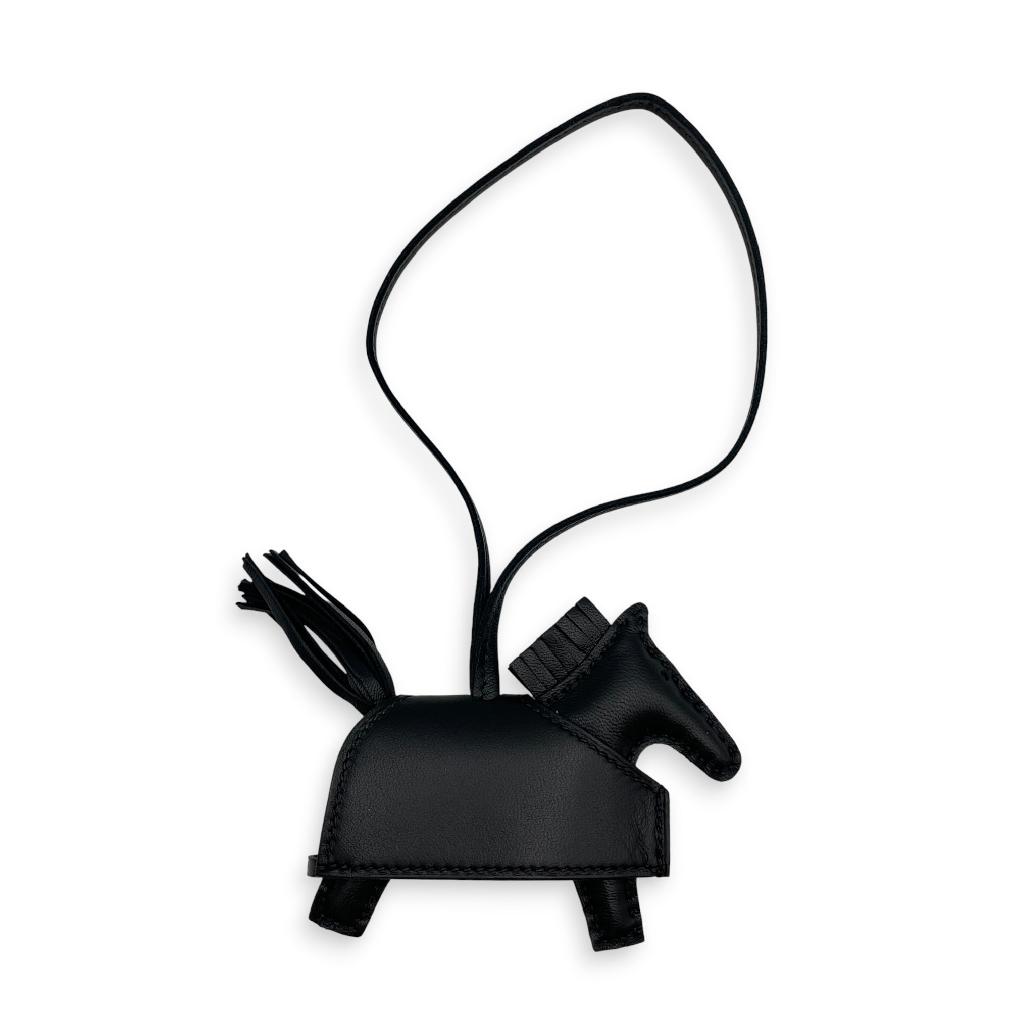 Rodeo Robeo Rock PM Black Bag Accessory in Swift Gold hardware