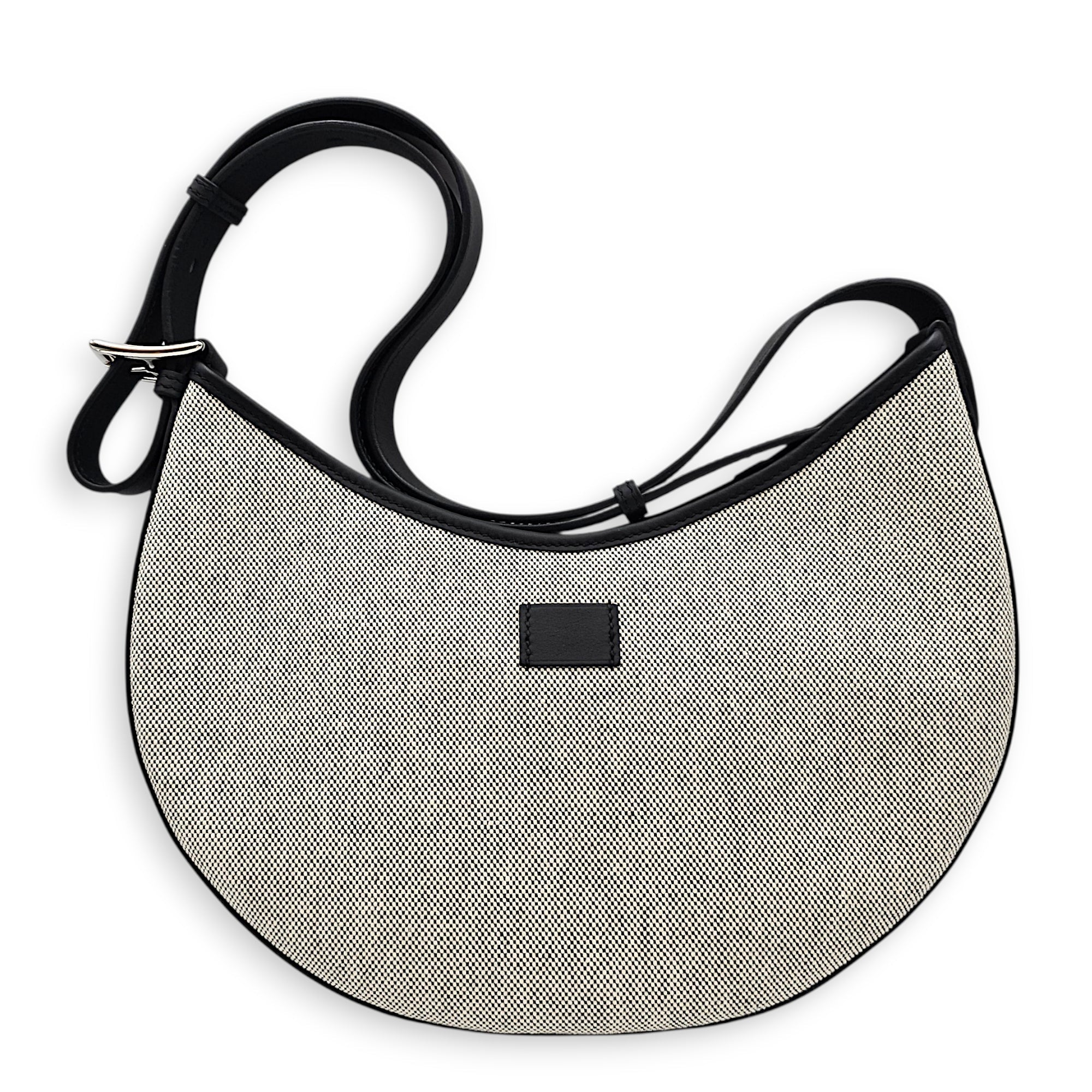 P'tit Arcon Toile & Cuir Black in Toile/Swift Palladium hardware CL2604-21111 2
